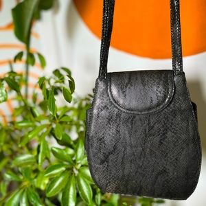 Frenchy of California Vintage Snakeskin Leather Shoulder Bag